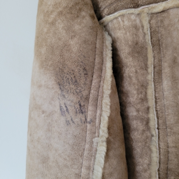 Vintage Genuine Shearling Sheepskin Rancher Jacket - Picture 10 of 10